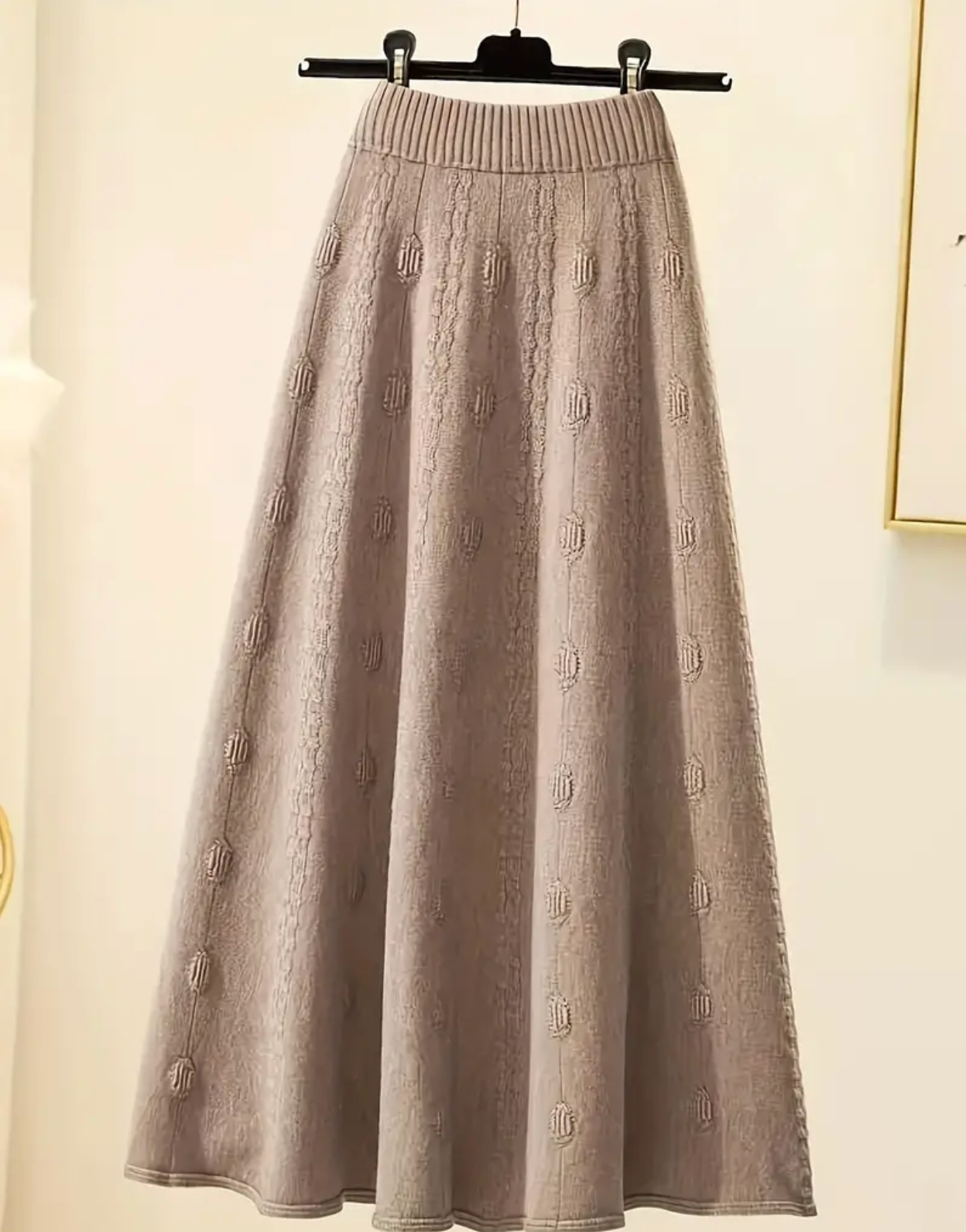 Cozy Rib Knit Skirt Set - Soft Color Block Turtle Neck Sweater
