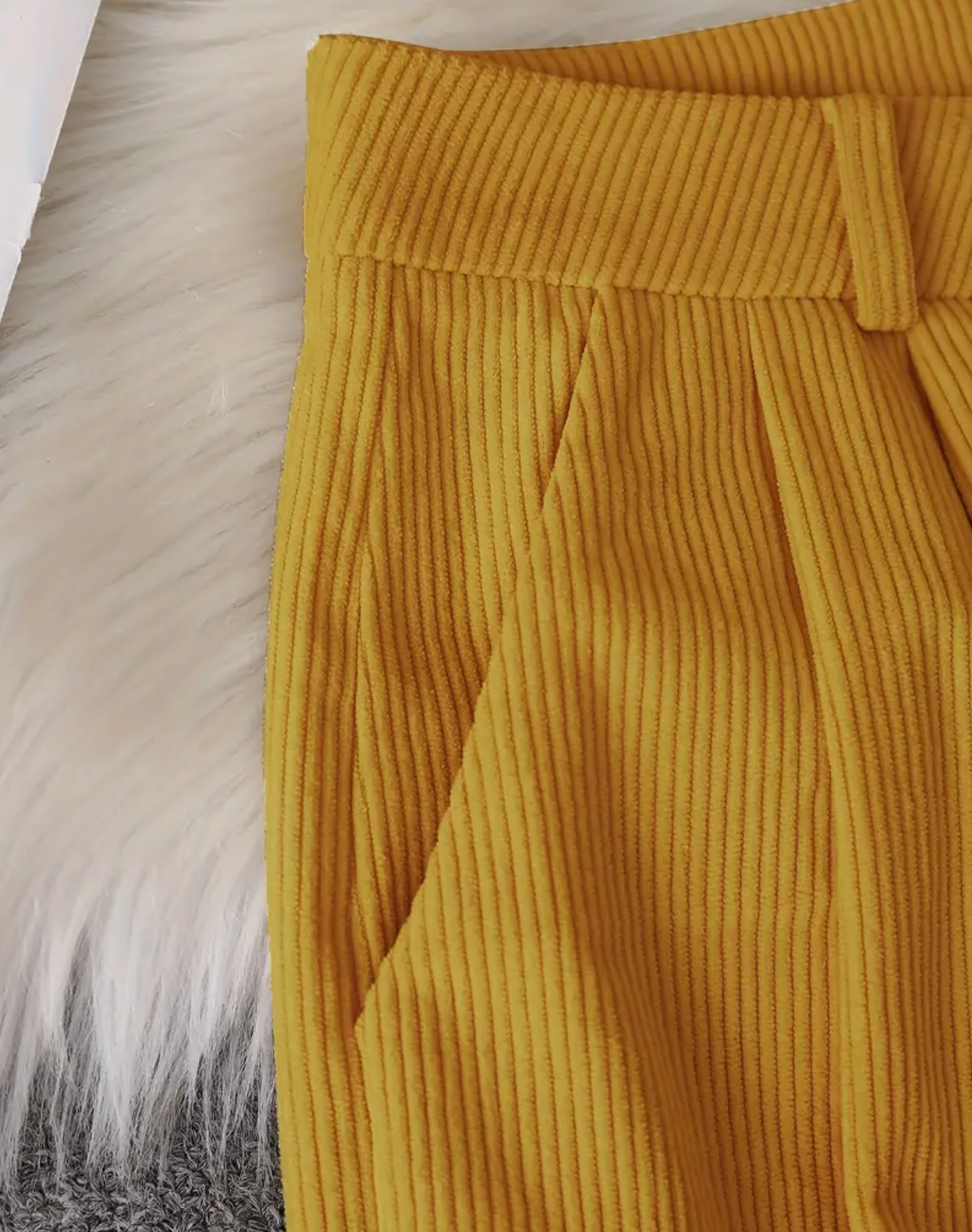 Solid Color Elegant Straight Leg Pants for Women with Button Detail