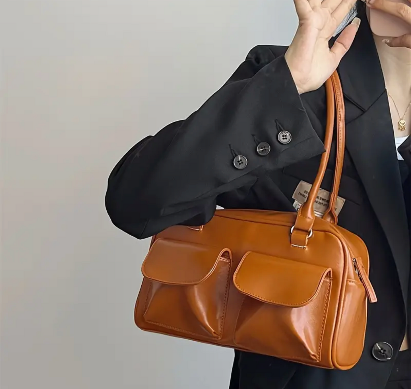 Vintage Chic Bag - Brown/Tan
