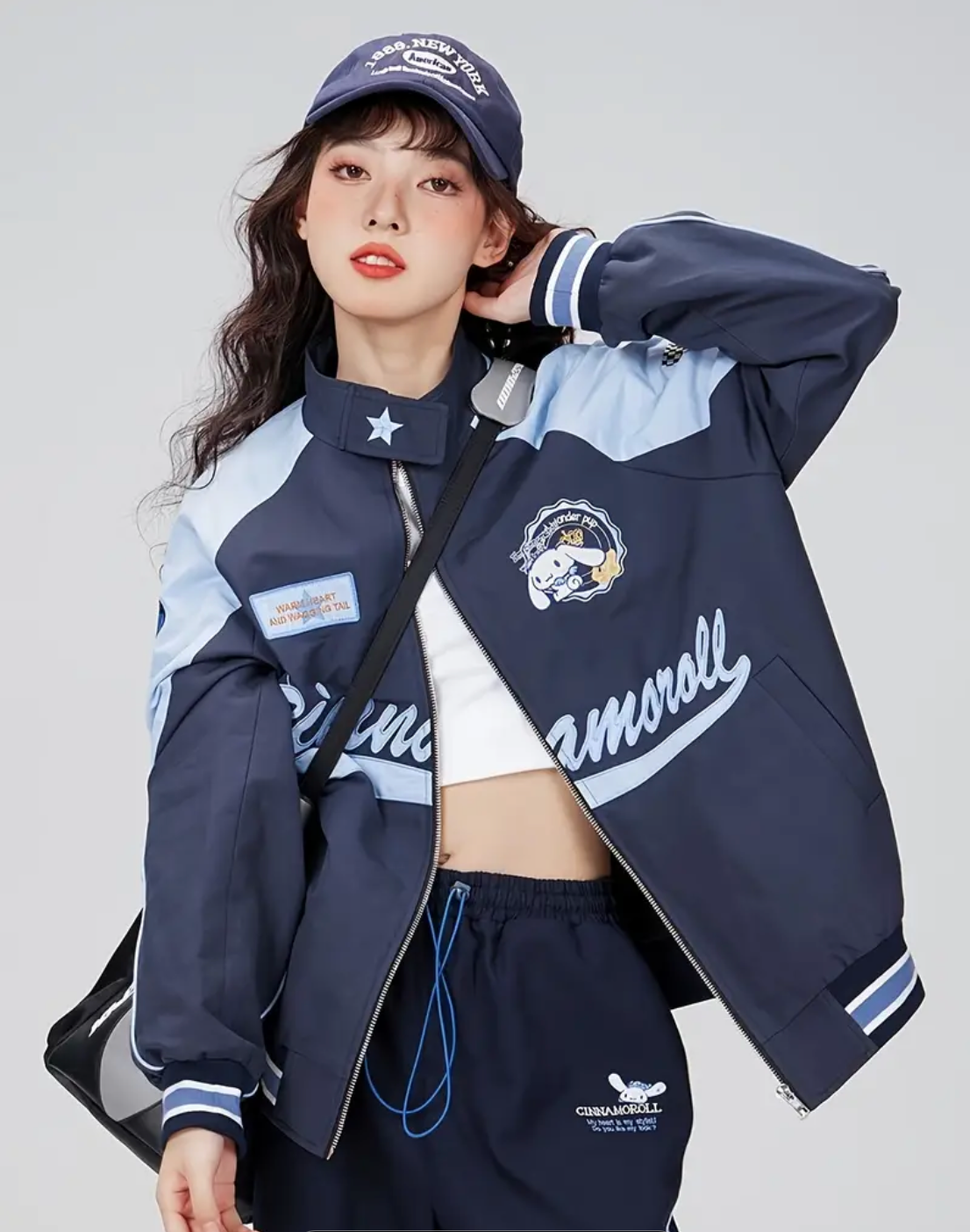 Retro Cinnamon Roll Motorcycle Jacket