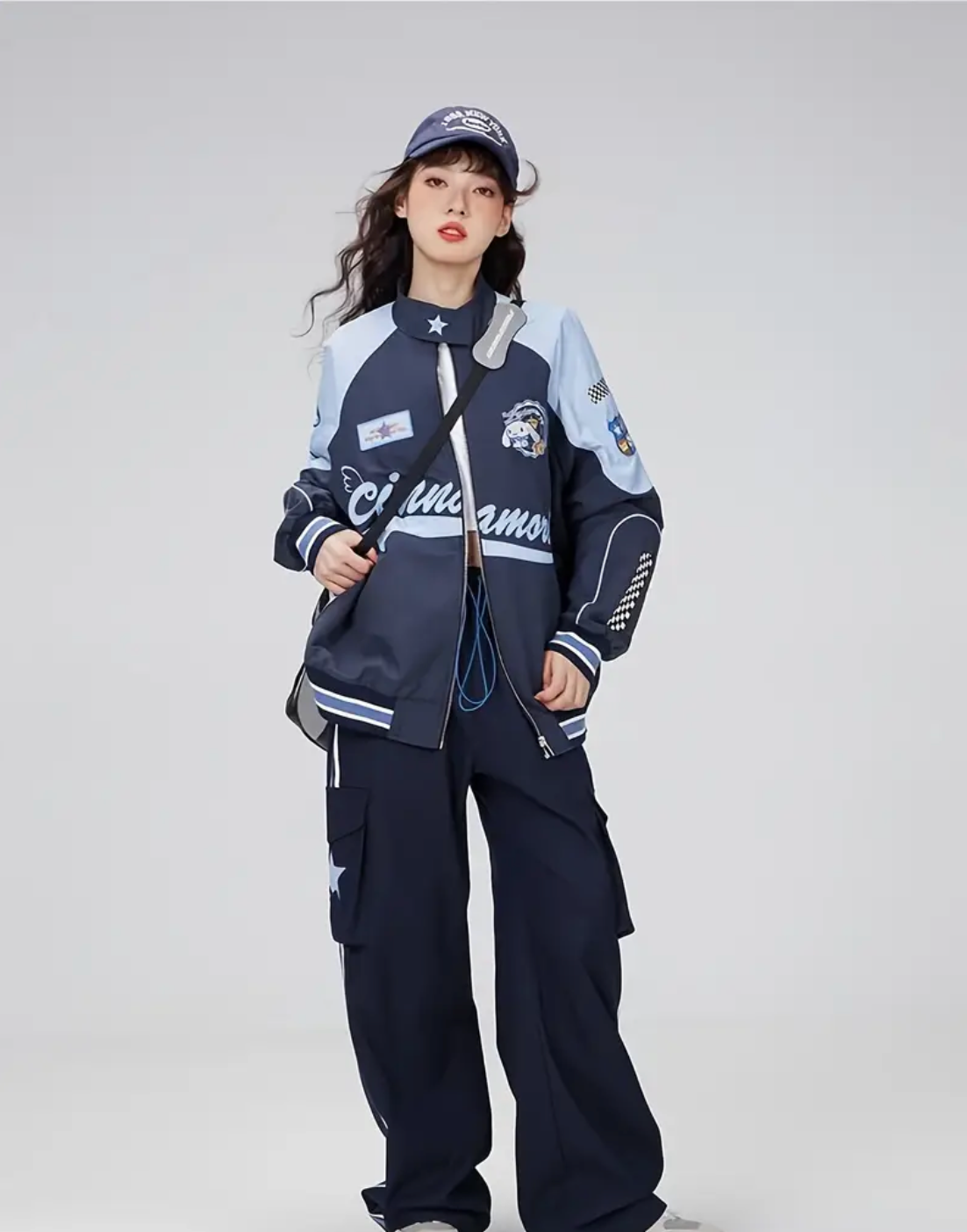 Retro Cinnamon Roll Motorcycle Jacket