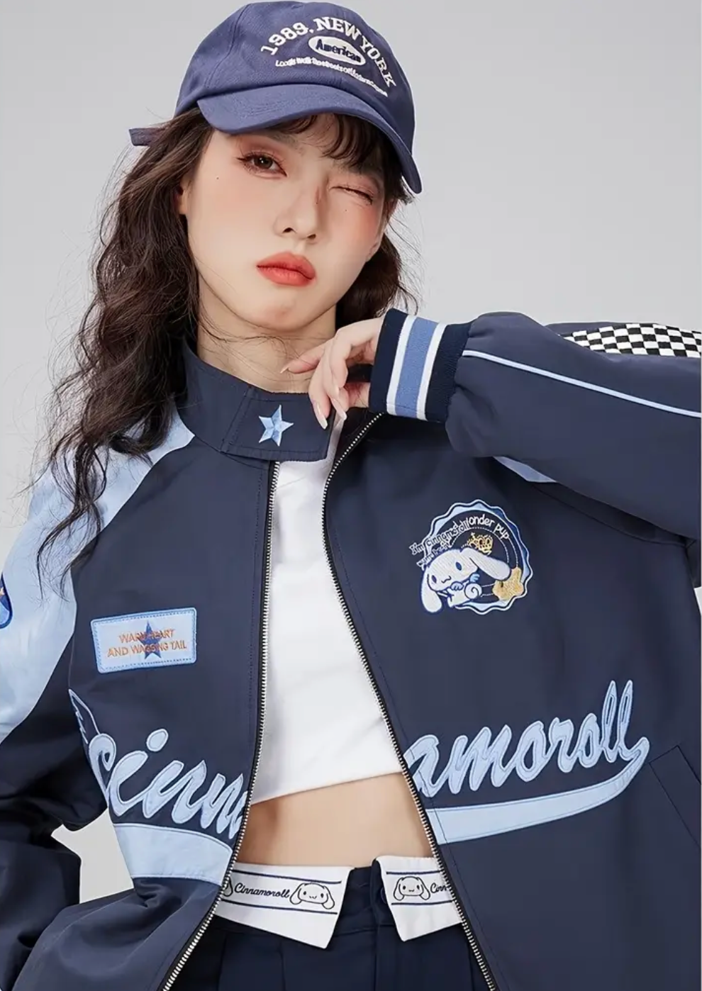 Retro Cinnamon Roll Motorcycle Jacket